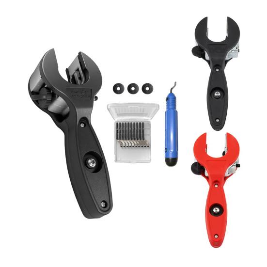 Ratcheting Tubing Cutter Compact Size Pipe Cutter with Replaceable Steel Blades DIY Pipe Cutting Tool Portable Ratchet Cutter