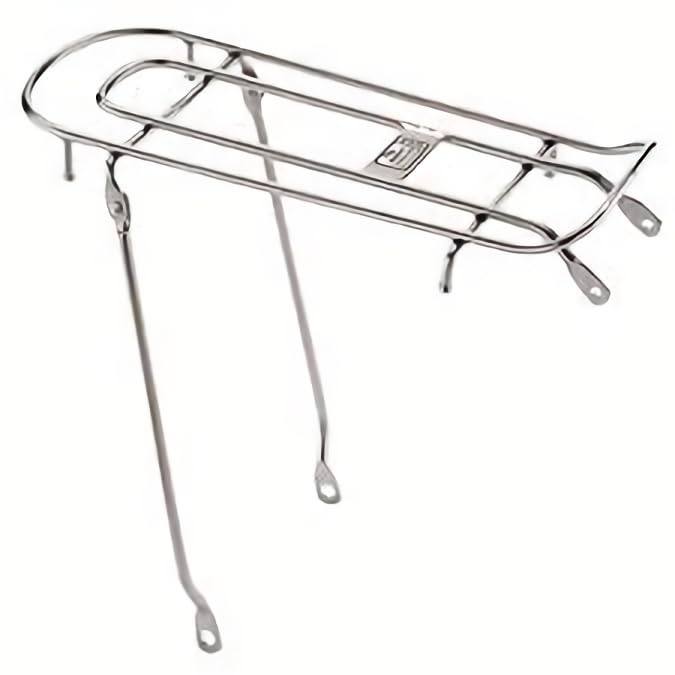 

Задний багажник Bridgestone Assista Uni 20 дюймов из нержавеющей стали, класс 18, крепление на дропауты, SU (Нержавеющая сталь), U018SU.A, P6414, F140108SU