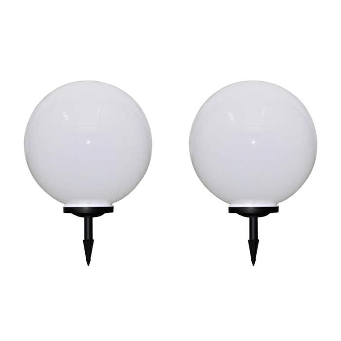 VidaXL 2x Lampes d'Allée d'Extérieur à LED et Piquet au Sol Lampes Solaires Eclairage Jardin Terrasse Patio Cour Balcon 277118