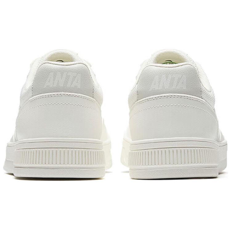 Anta Baichuan Classic Versatile Non-Slip Wear-Resistant Low-Top Skate Shoes Women sneaker White Gray 122528012-1