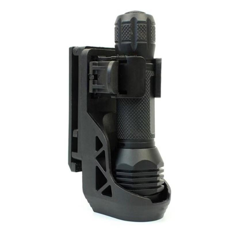 Tactical 360-Degree Rotatable Quick Release Flashlight Holster