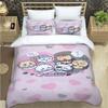 Cartoon Chiikawa Pattern Quilt Cover With Pillowcases 3D Digital Printed Bedding Set Twin Full Queen King Christmas Gift