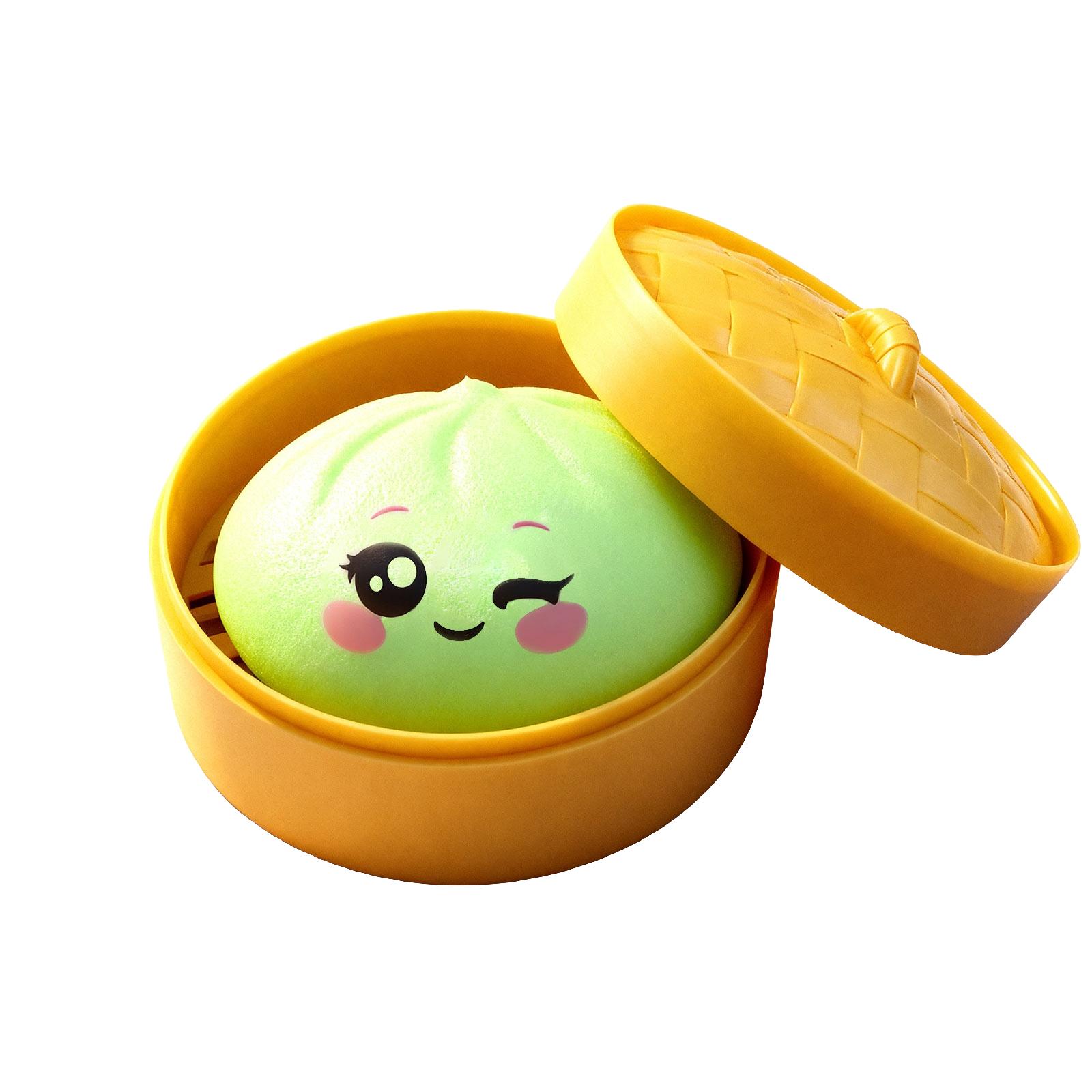 

Милые Блестящие Пельмешки Антистресс Игрушка с Пароваркой Мягкие Игрушки с Медленным Восстановлением Снятие Стресса Сенсорный Мячик Сверкающий Инструмент для Расслабления One Size