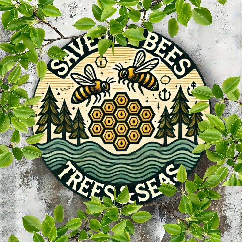 

Flat Metal Sign, Hanging Decor for Home Wall Art
