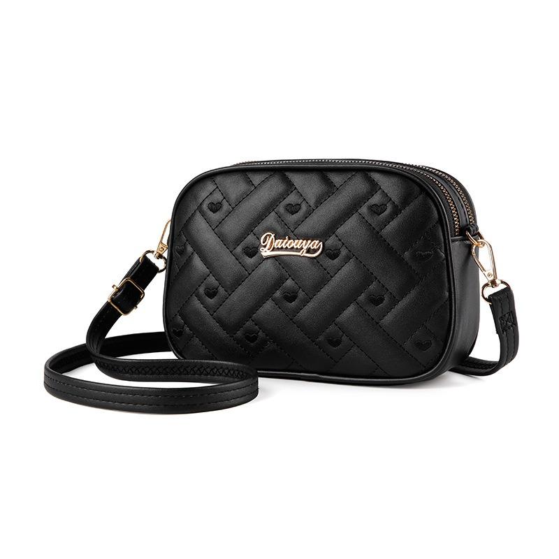 New fashion diamond square bag multi-layer pocket mobile phone change bag women's shoulder bag small