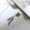 Frauen Bambus Knoten Quaste verstellbare Anhänger Halsketten Pullover Kette Schmuck