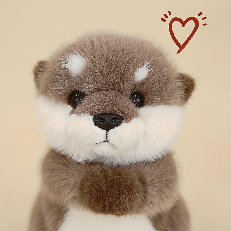 [Cute Otter Plush] Cute Otter-Shaped Plush Stuffed Animal Doll | Gift for Girlfriend, Stuffed Animals for Girls, Plush Figures, Stuffed Otter,