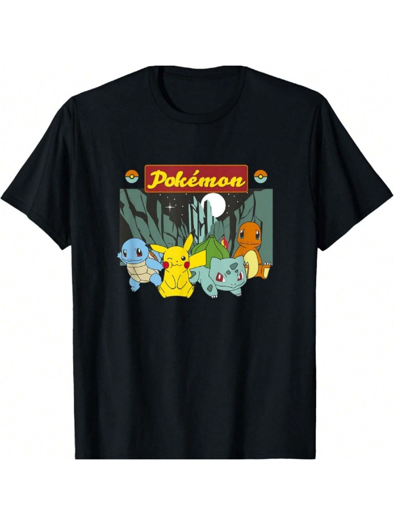 Outdoor Adventures Pocket Monsters Park Badge T-Shirt S разноцветный