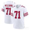 NFL 49ers Football Jersey 13 Purdy 97 Bosa Embroidered Team Sports Fan Apparel