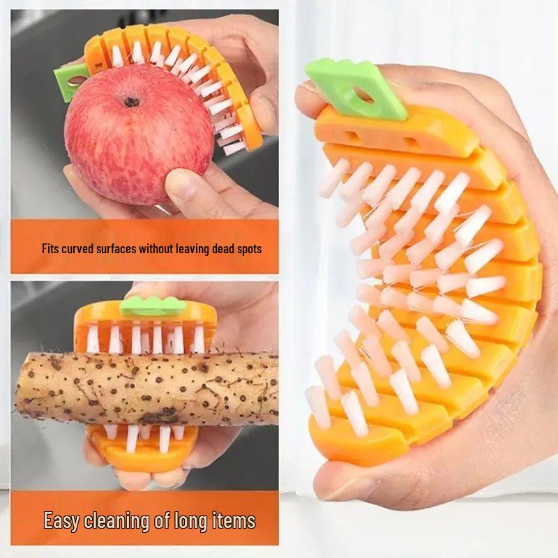 Multifunctional Long-Handled Pot Brush - Gentle on Pots, Keeps Hands Clean