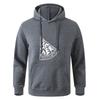 Autumn Teens Black Gray Long Sleeve Hooded Sweatshirt Hoodie Sportswear