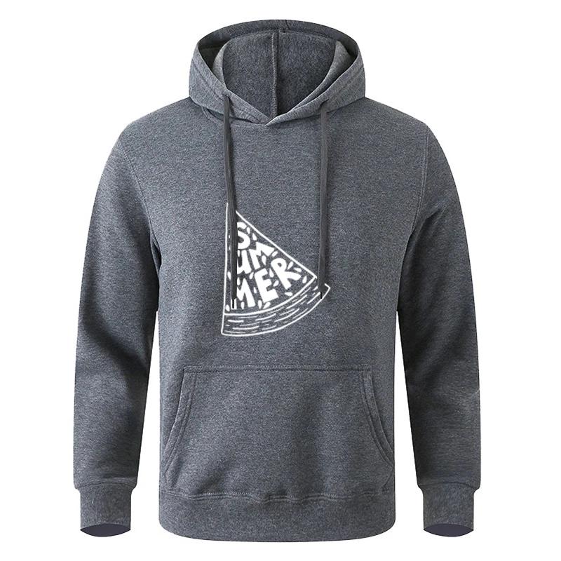 Autumn Teens Black Gray Long Sleeve Hooded Sweatshirt Hoodie Sportswear