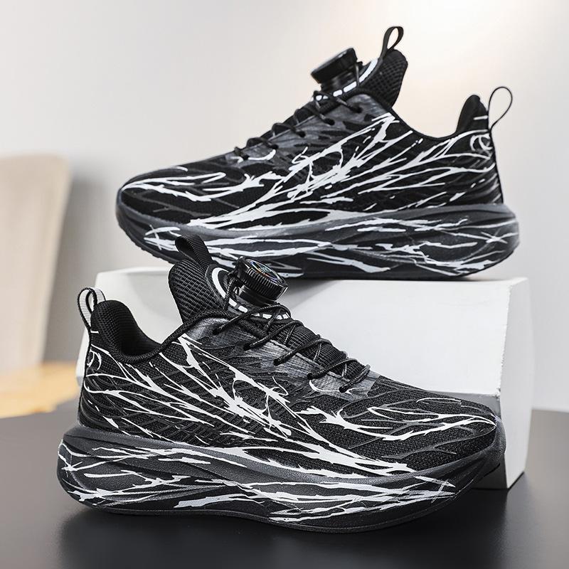 

Новое поступление Детские кроссовки для мальчиков Дышащие беговые спортивные туфли из воздушной сетки Детские туфли на плоской подошве для девочек Большой размер 40 36 чёрный