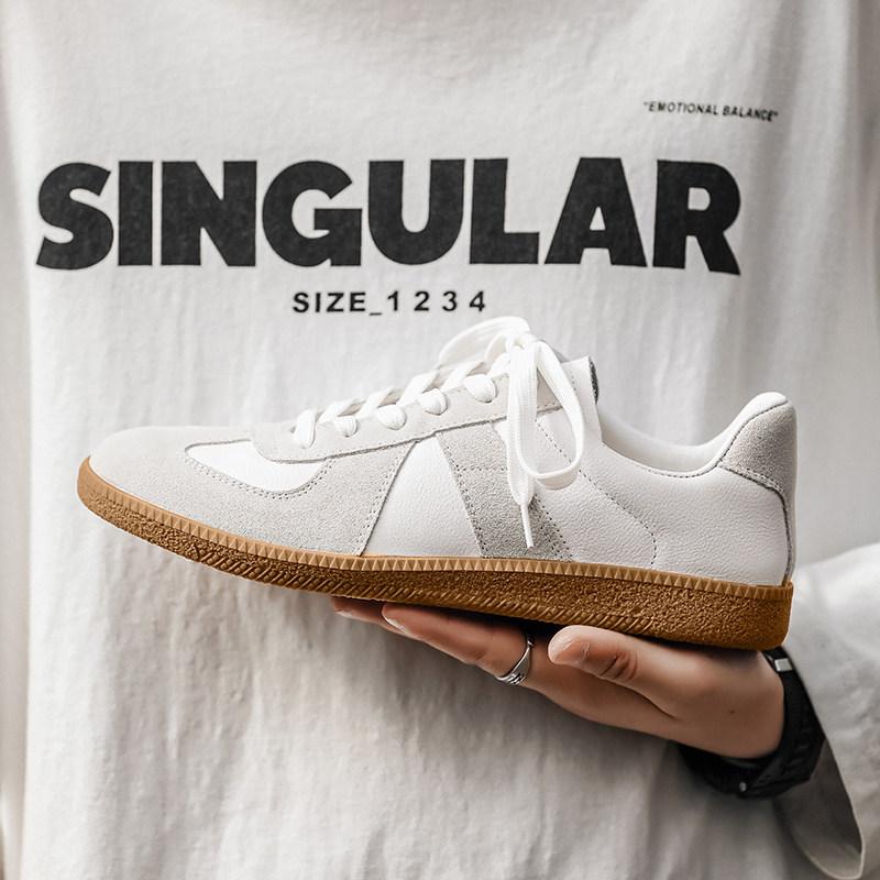 Forrest Gump Training Shoes German Training Shoes Men'S White Retro Versatile Commuter White Shoes Flat