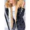 Neuankunft Damen Winter Warme Kapuzen Daunenjacke Langarm Parka Kunstpelzmantel Lange Jacke Mantel Übergröße