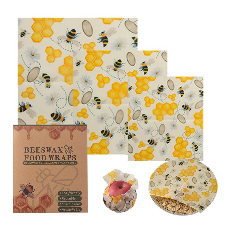 Biodegradable FDA Food-Grade Beeswax Wrap for Fresh-Keeping Fruits and Vegetables