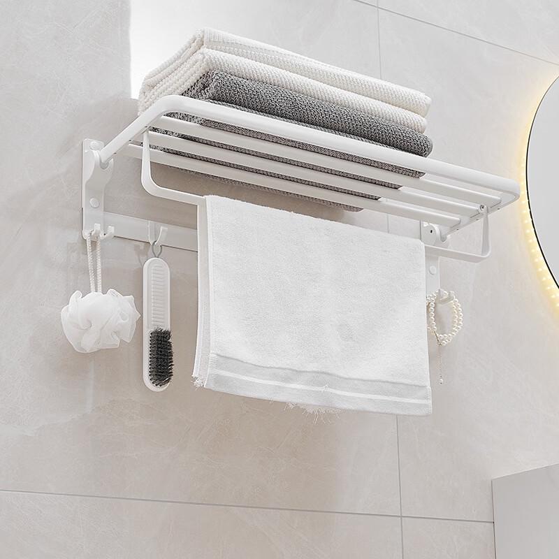 Cmaos Bathroom Towel Rack with Shelf