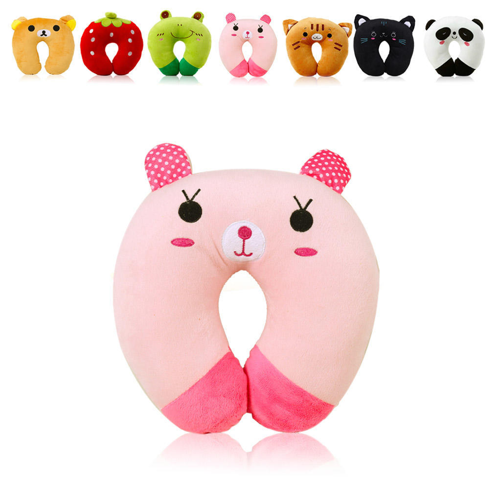 9 Colors Soft U-Shaped Plush Sleep Neck Protection Pillow Office Cushion Cute Lovely Travel Pillows For Children