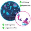 Under The Sea Glow In The Dark Wall Decals, Mermaids Seahorse Shells Luminous Sticker for Girls Room, Nursery, Bathroom, Ceiling, Wall Decor