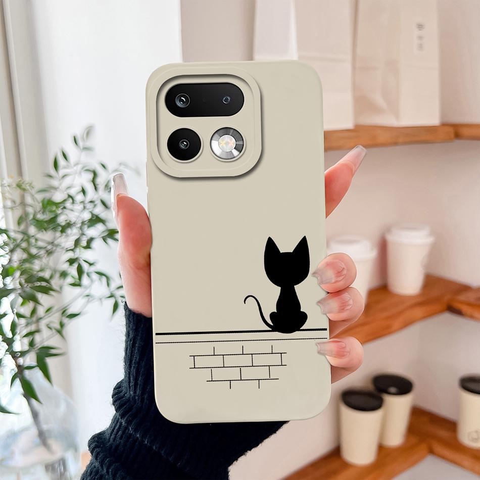 Für Realme 16 Pro Plus Hülle Minimalistische Herzen Hohe Qualität Flüssigsilikon Vollschutz Handyhülle Für Realme16 Pro+ Fundas