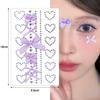 Gesichtsaufkleber Strassband Schleife DIY Augen Gesicht Make-up Aufkleber Einfach zu tragen Schleifen Temporäre Tattoo-Aufkleber Make-up-Werkzeug