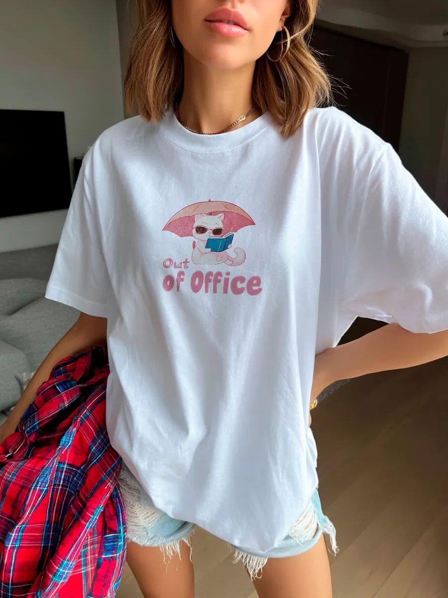 Oversized T‑shirt with Y2K print 3XL