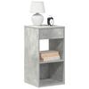 VidaXL Bedside Table with Drawer Concrete Grey 35x34x66.5 Cm, Side Table, Nightstand, Side Table for the 858719