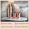 Pure Copper Drinkware Gift Set of Hammered Design 1 Bottle & 2 Glass With Gift Box, Gift Item for Diwali, Bottle-1 Liter & Glass-300 Ml