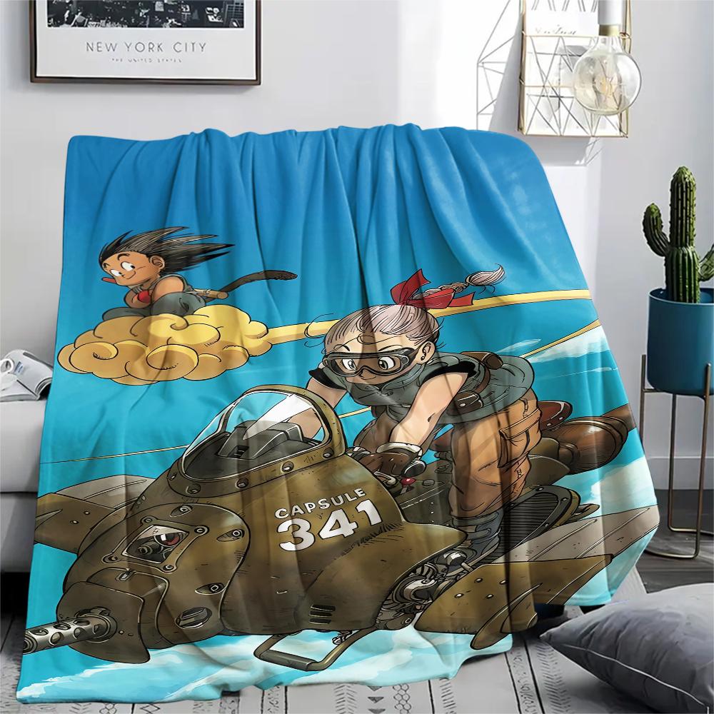Dragon Ball veikėjo spaudinio flanelinis pledas Aukštos kokybės Patogus visais metų laikais Namų dekoras Šiluma ir jaukumas Puikiai tinka Kalėdų dovanoms