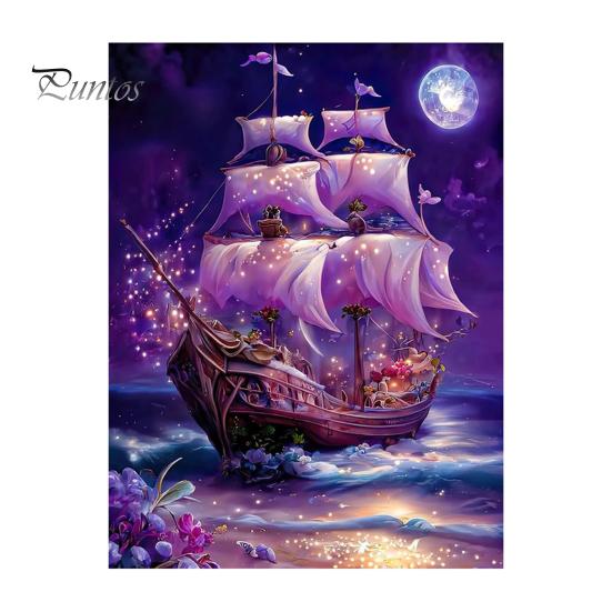 

1 комплект лодка горный хрусталь картина с холстом дрель инструменты угол девушка 5D полная дрель DIY ремесла горный хрусталь художественный рисунок украшения комплект для начинающих взрослых B