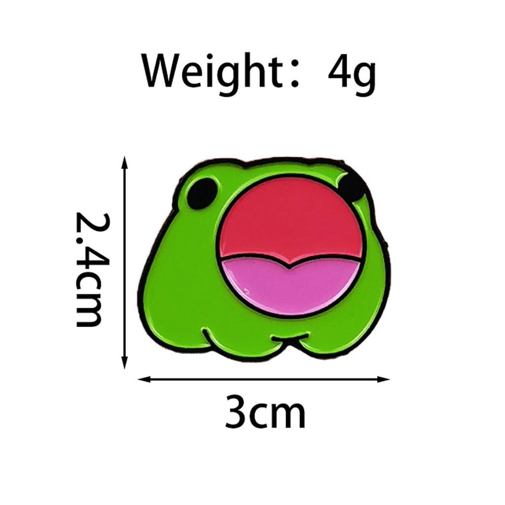 Alloy Animal Charms: Penguin & Frog Brooches for Kids' Backpacks