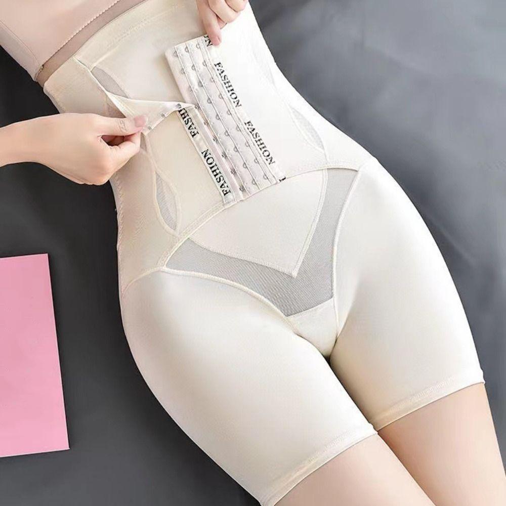 

Buckle Slimming Shorts Shapewear High Waist Tummy Control Underwear Hip Lift Shapewear Daily XXL чорний