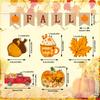 Thanksgiving Wooden Layered Tray Decorative Crafts Fall Pumpkin Maple Leaf Truck Farmhouse Party
