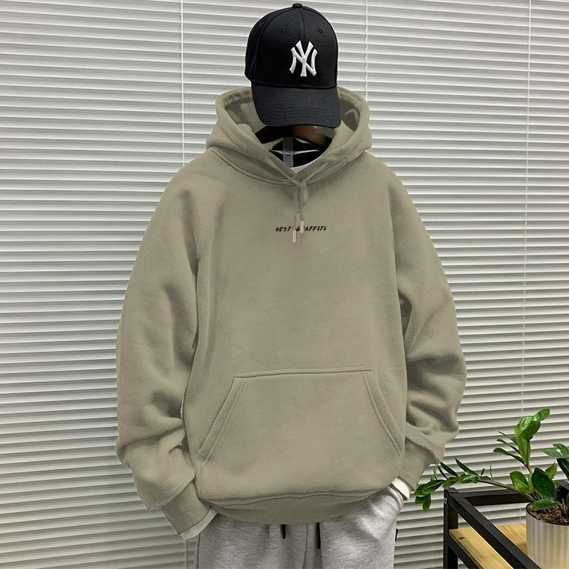 Herbst/Winter Neu Herren Amerikanischer Stil Kapuzenpullover Hoodie mit Samtfutter
