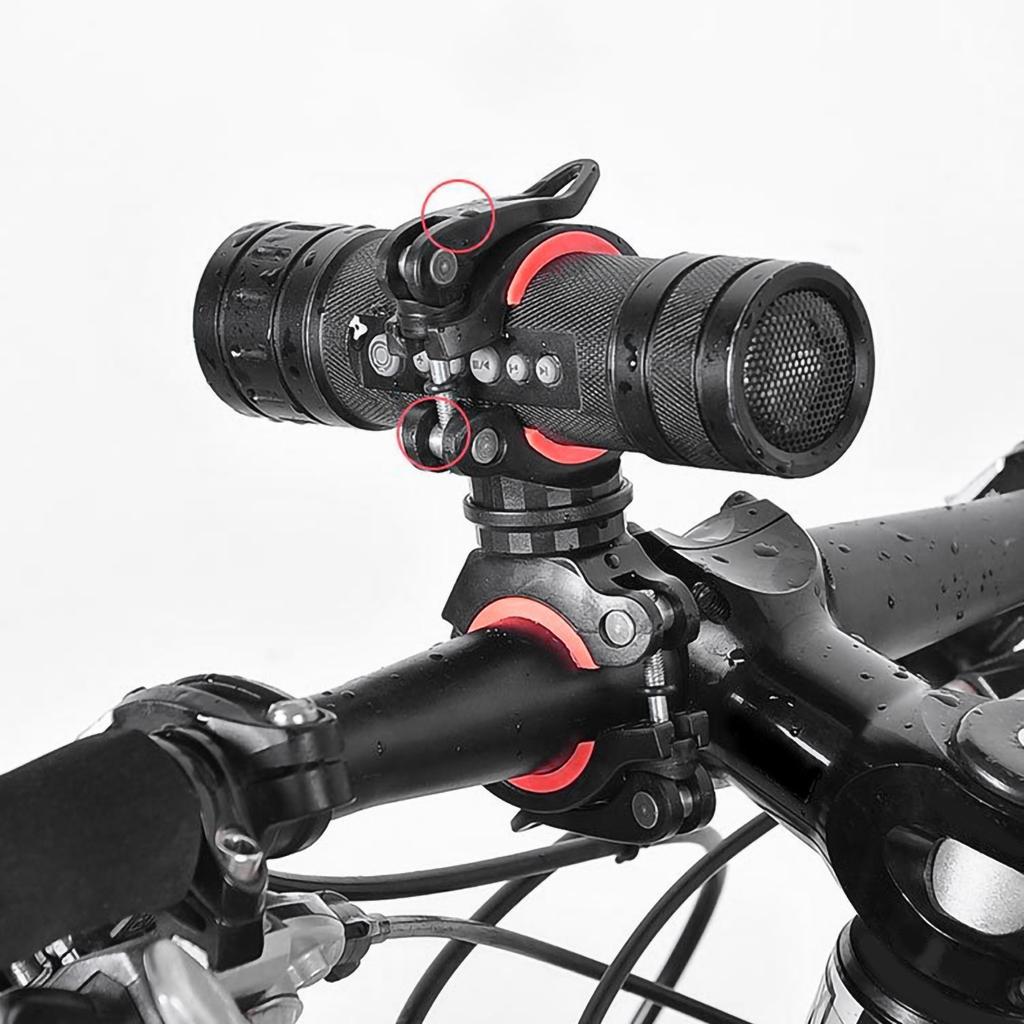 Black Multi Purpose 360 Degrees Rotatable Bicycle Flashlight Mount Clip Bike Front Light Fixed