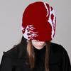 Knitted Beanies Hat for Women Men Popular Pattern Skull Hat Handmade Crochet Hat 2000s Hiphop Hat Casual Street Headwear