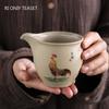 Chinese Ceramic Fair Cup Cha Hai Hand Painted Cock Pottery Teacup Household Tea Infusers Teaware Handmade Tea Set Accessories