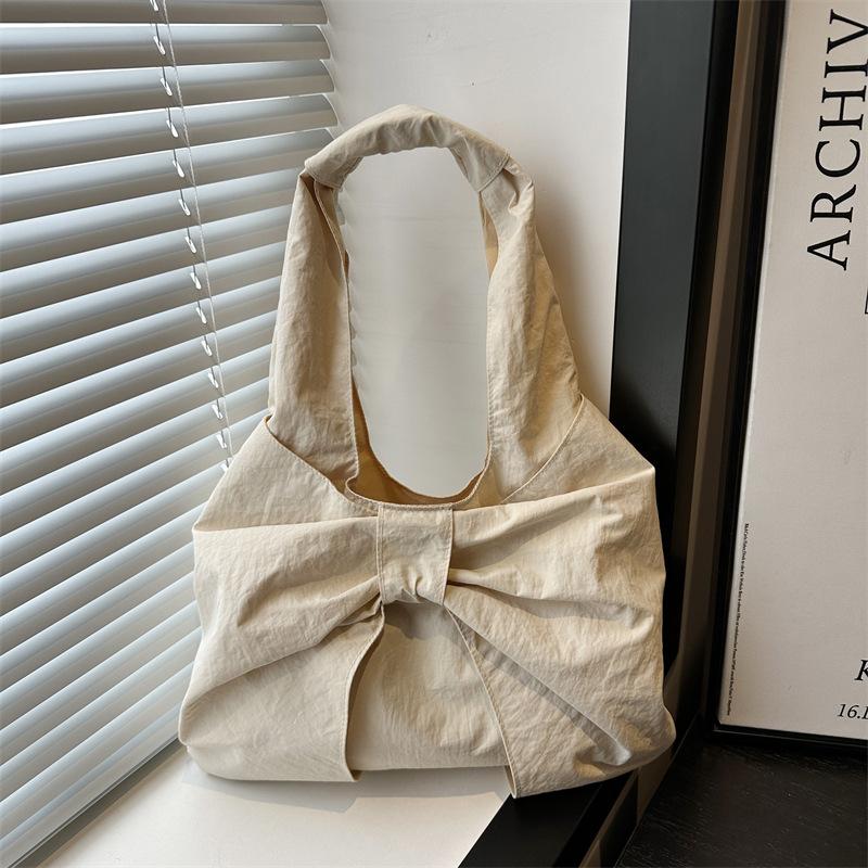 Große Schleifen-Schultertasche Sommer neu einfach und schön Unterarmtasche trendige Tragetasche