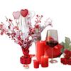 Valentines Decor Heart Centerpiece Sparkling Glitter Finish