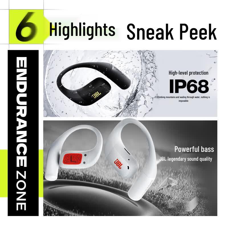 JBL ZONE True Wireless Open-Ear Swimming Waterproof Sport Headphones