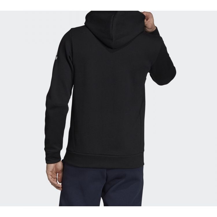 Adidas Essentials Plain Full-Zip Hoodie Men Hoodie Black EB5272