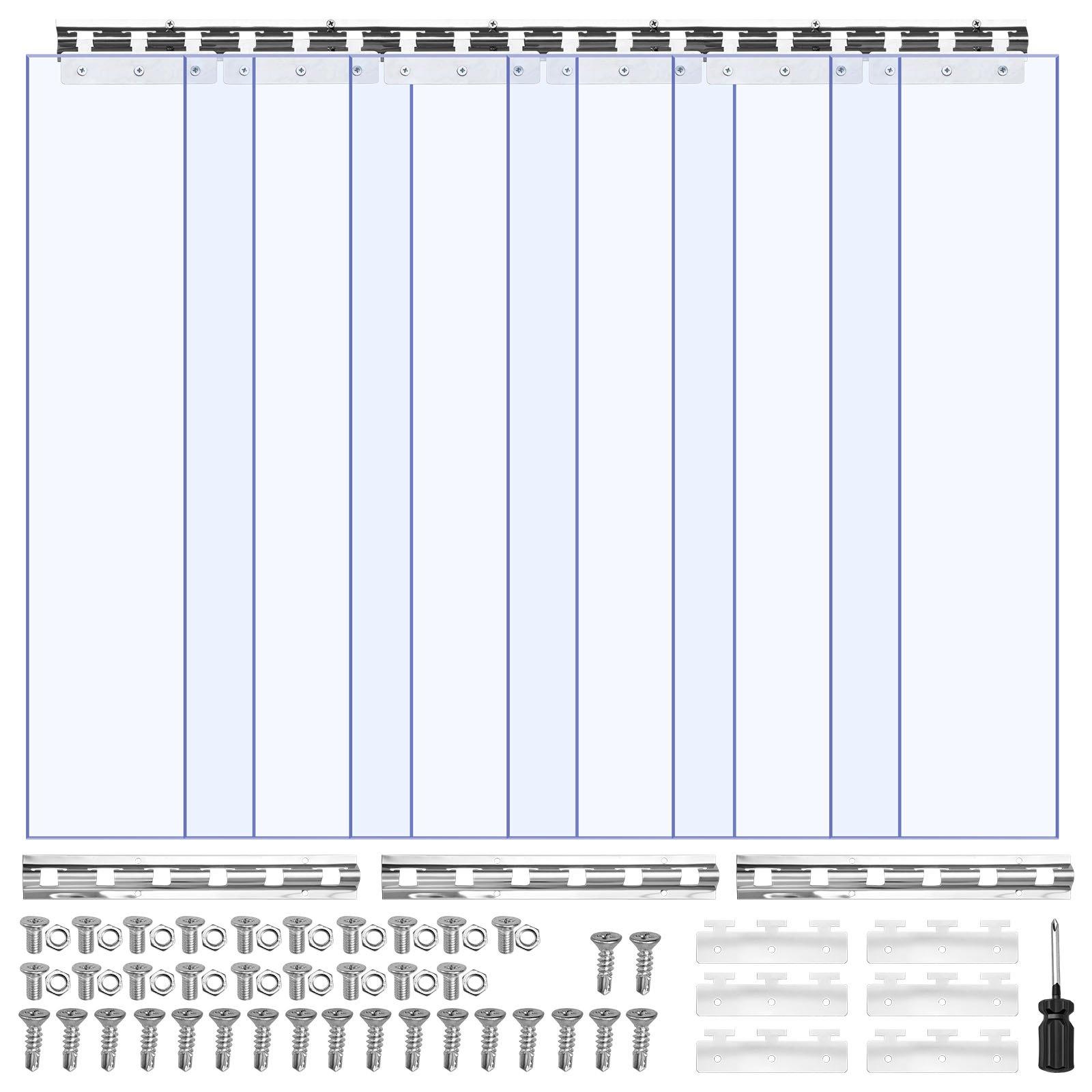 VEVOR Clear PVC Strip Curtain, 2