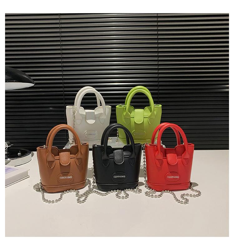 Korean contrasting color bag, fresh parent-child model.