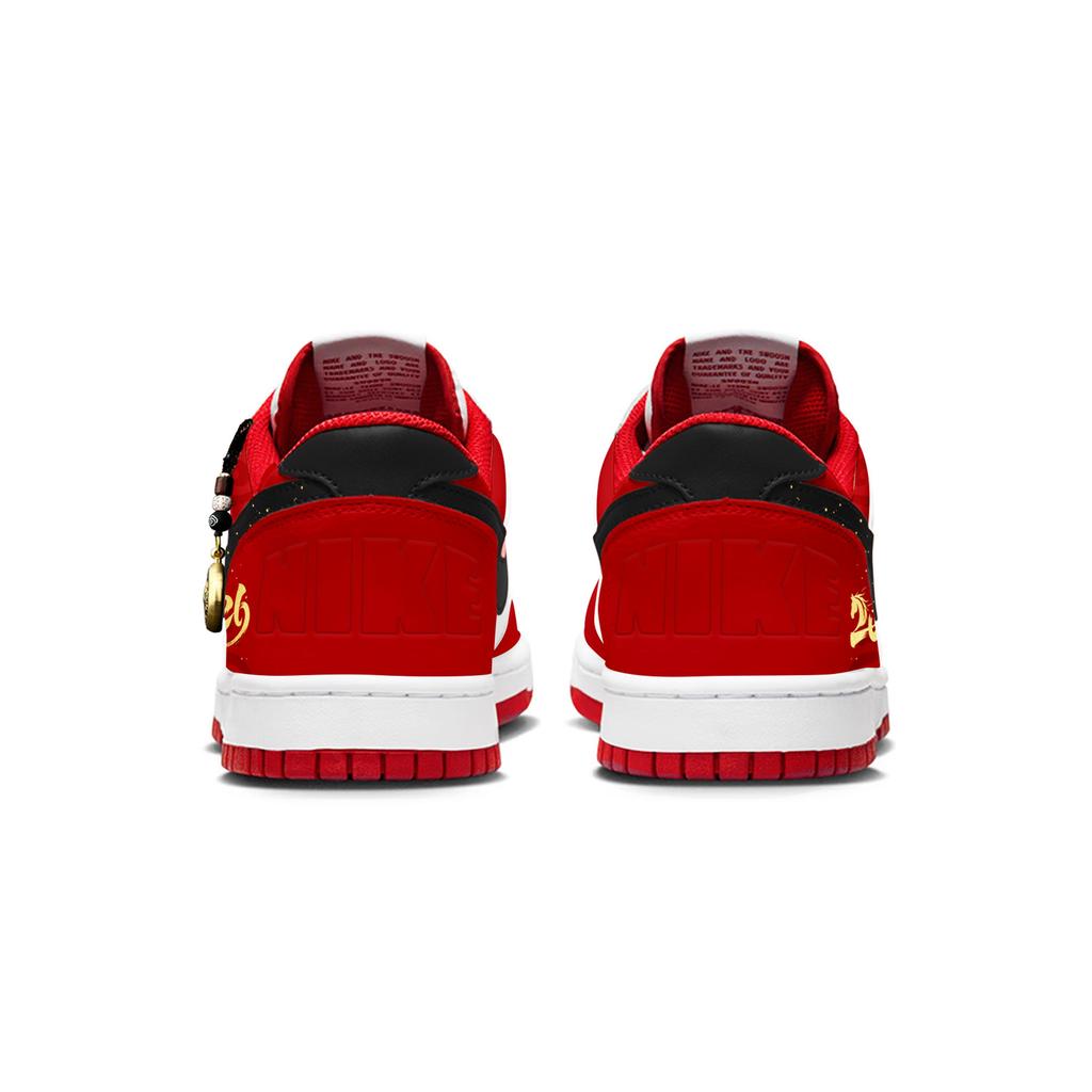 Nike Groß abriebfest, leicht und atmungsaktiv Low-Top-Skateboardschuhe Herren Rot Weiß 355152-150(Team656-)