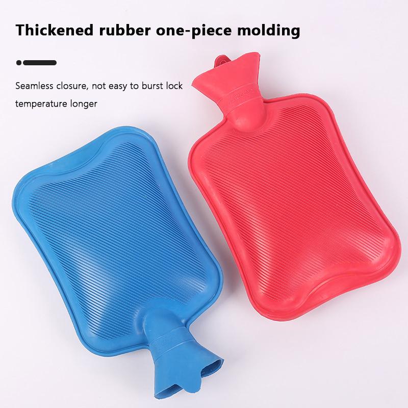 1500/1000ml Thick Hot Water Bottles Portable Rubber Winter Warm Hot Water Bag Hand Warmer Water Filled Silicone Hot Water Bag