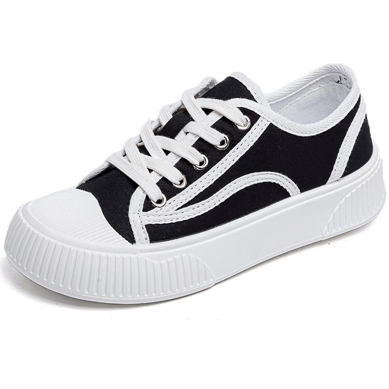 2025 Women's Canvas Shoes: Spring/Summer Thick-Soled Casual Sneakers