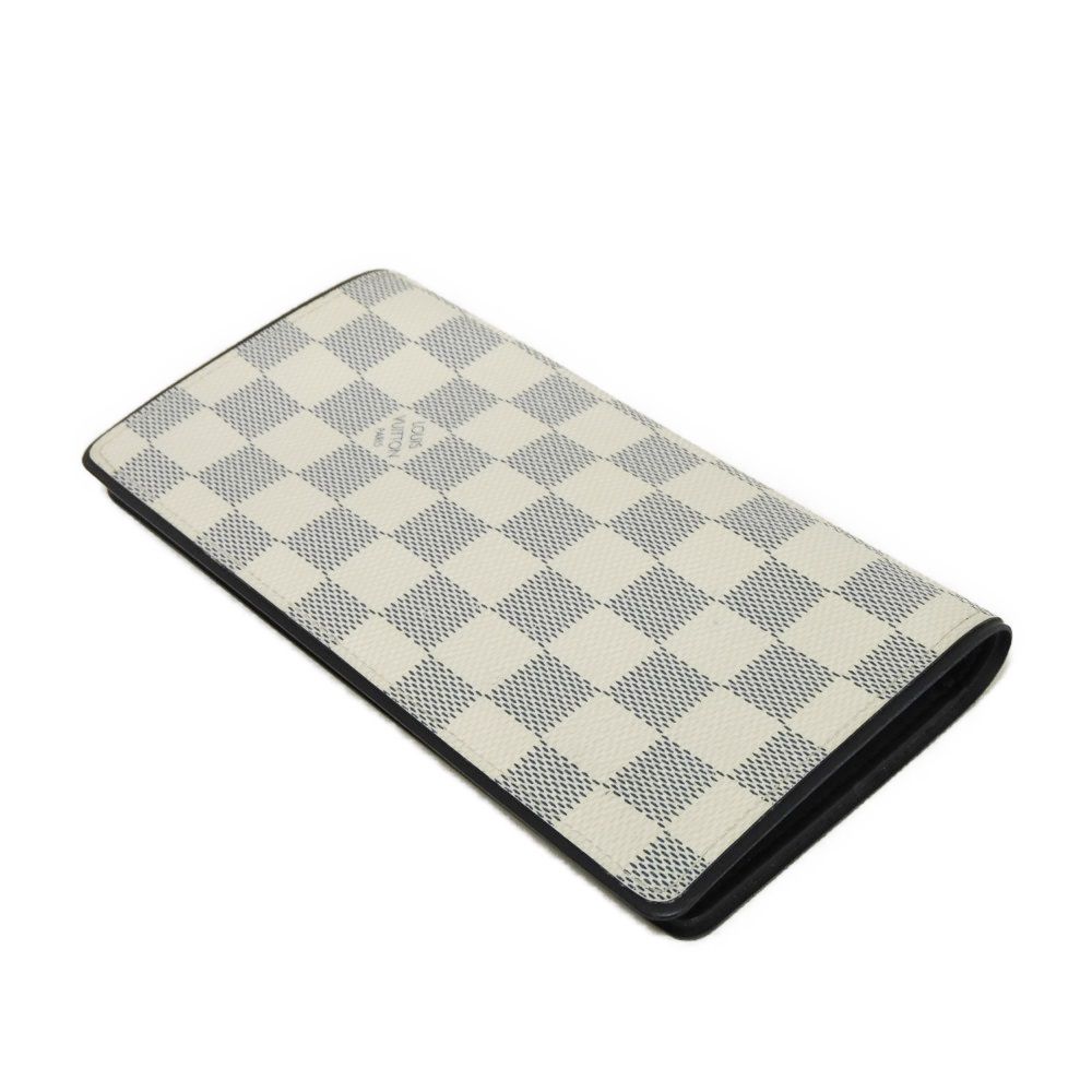 Used 12564 Portefeiulle Braza N63506 7940 New Logo White Navy Bifold Damier Coast Blue Marine Men's from Japan AUTHENTIC