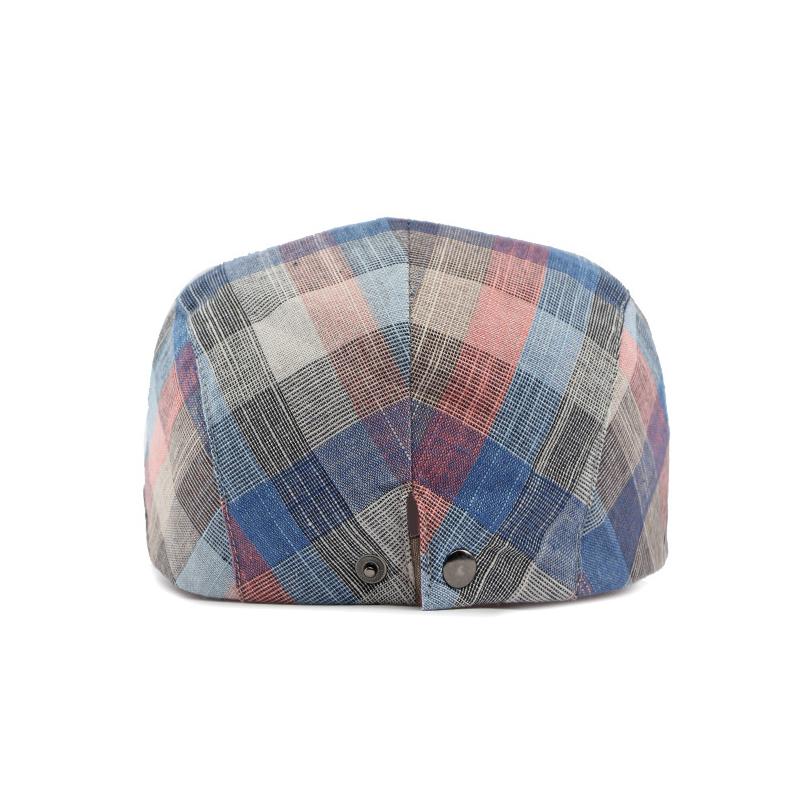 Beret w kratę, męski i damski, kapelusz przeciwsłoneczny, brytyjski, zabytkowy, czapka typu Forward, czapka z daszkiem, czapka gazeciarza, czapka z daszkiem, czapka kierowcy, czapka Ivy, czapka Gatsby'ego, malarza