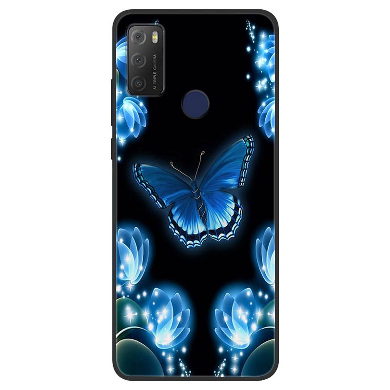 For TCL 20Y Case Girl Cat Flower Soft Silicone Back Wolf Shell for TCL 20E 6125F Fundas Phone Cover For TCL20Y 6156D 20 E Coque