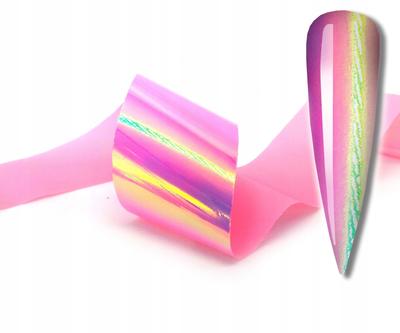 Transfer Foil 10x2.5cm Opal Syrneka Aurora Pink